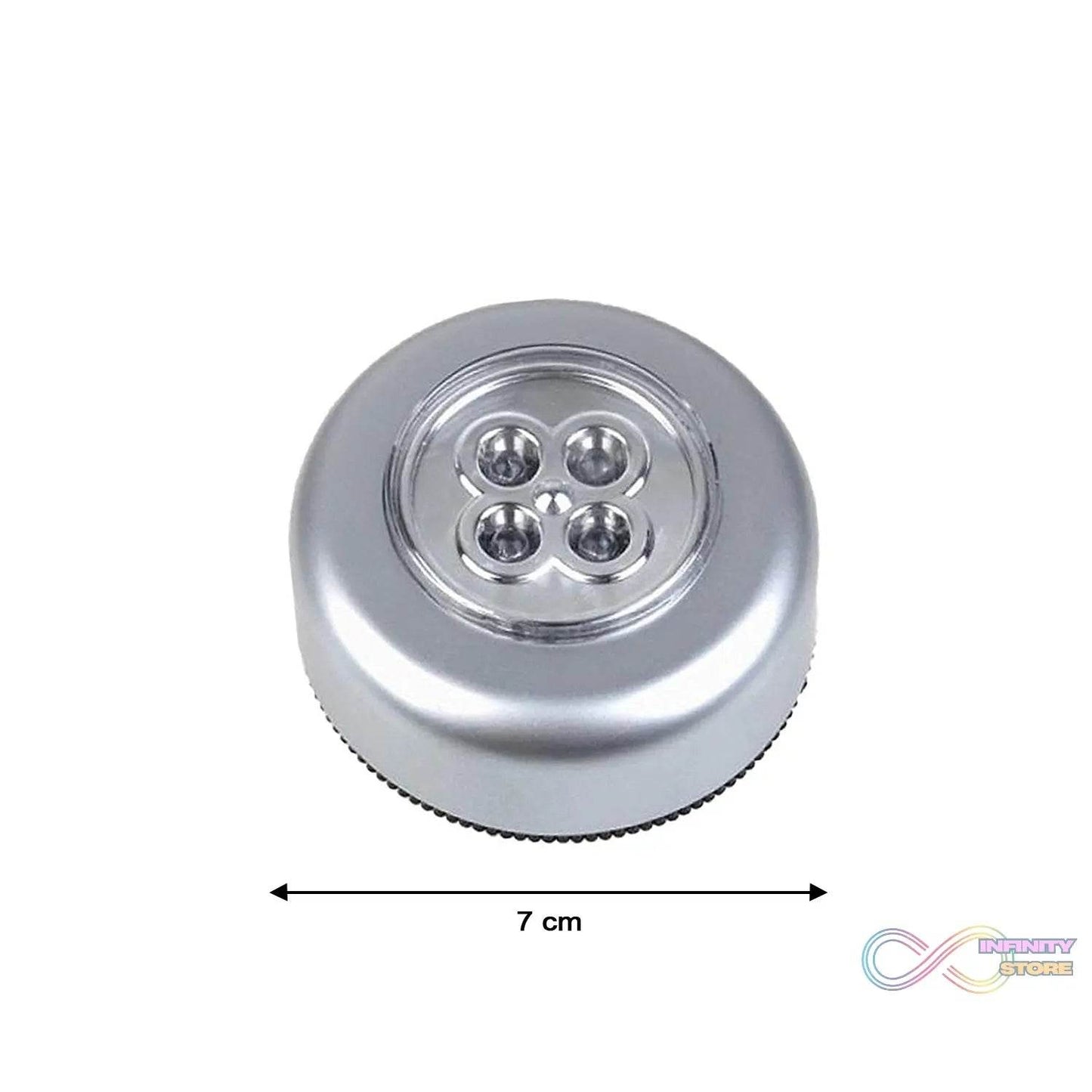 4 LED Battery - Powered Wireless Night Light Stick Tap Touch Lamp Stick - on Push Light for Closets, Cabinets, Counters, or Utility Rooms, Cordless Touch Light - infinityexculsivestore.com
