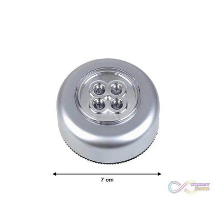 4 LED Battery - Powered Wireless Night Light Stick Tap Touch Lamp Stick - on Push Light for Closets, Cabinets, Counters, or Utility Rooms, Cordless Touch Light - infinityexculsivestore.com