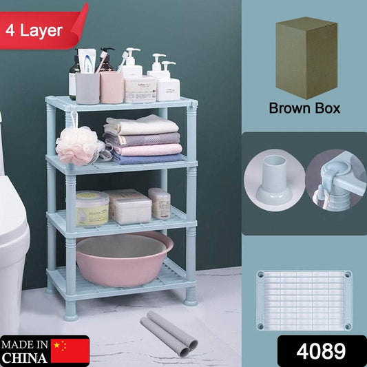 4 Layer Multifunctional Storage Shelf Organizer Narrow Storage Rack for Kitchen or Bathroom - infinityexculsivestore.com