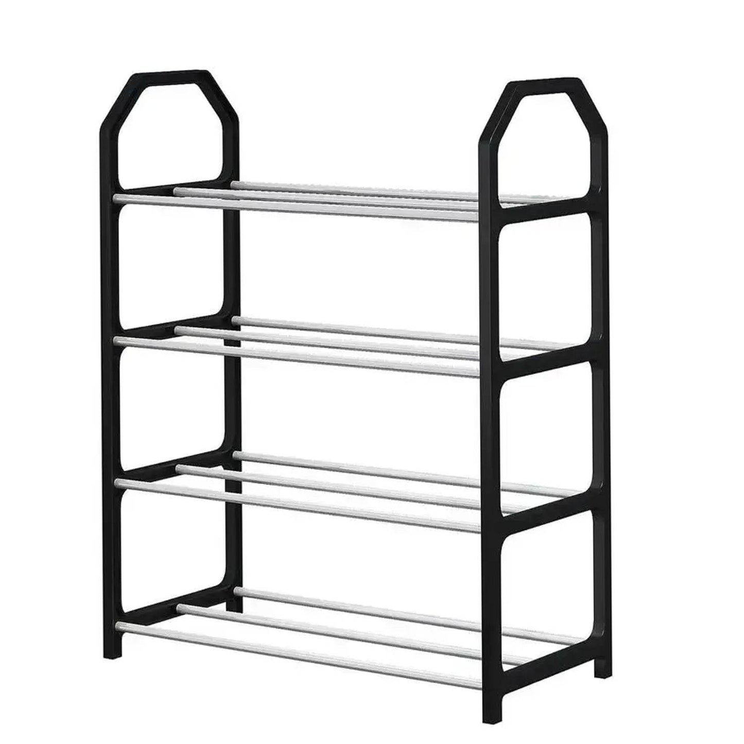 4 Layer Space‑saving Shoes Show Rack Folding Shoe Rack (1 Pc) - infinityexculsivestore.com