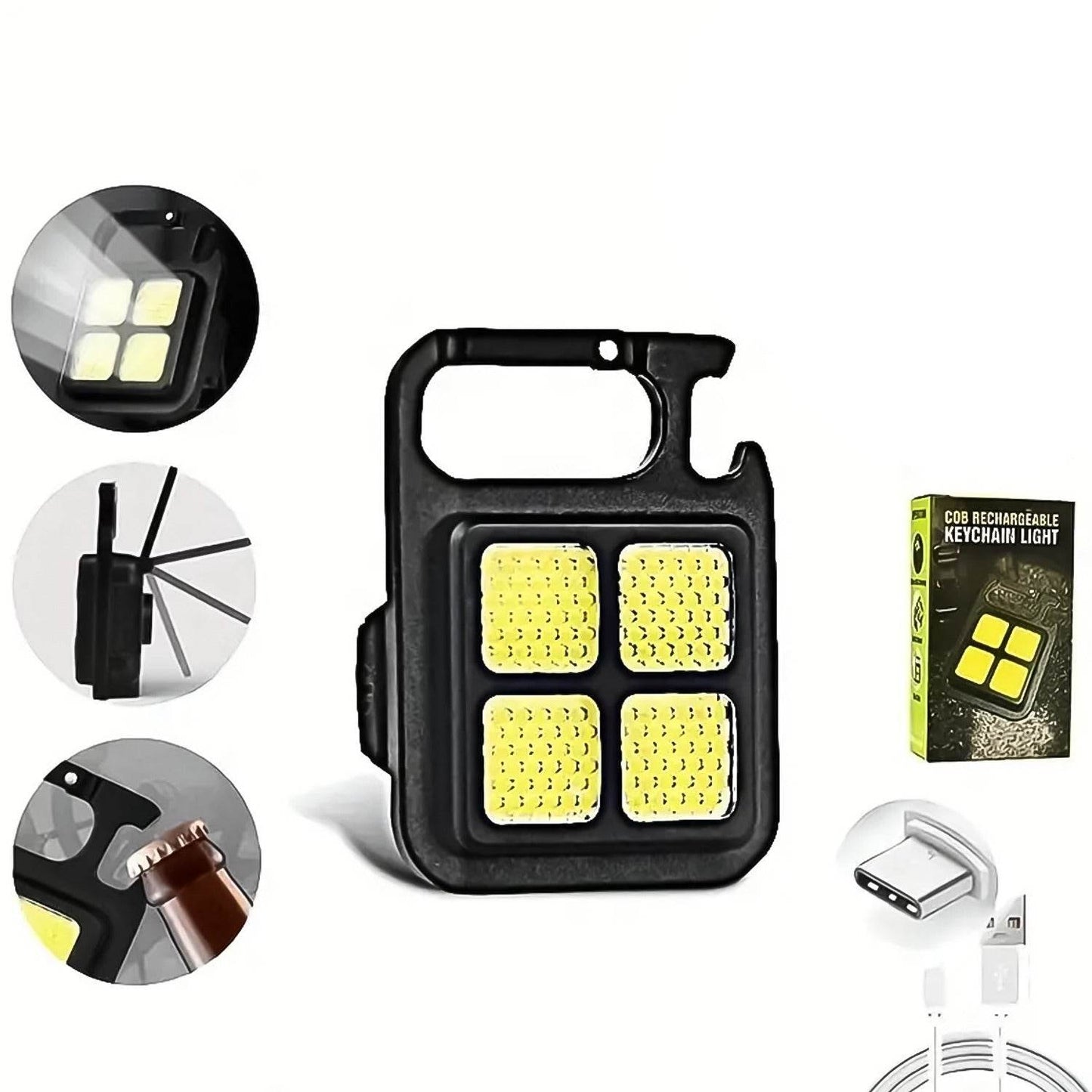 4 Led Mini Keychain Light (1 Pc) - infinityexculsivestore.com