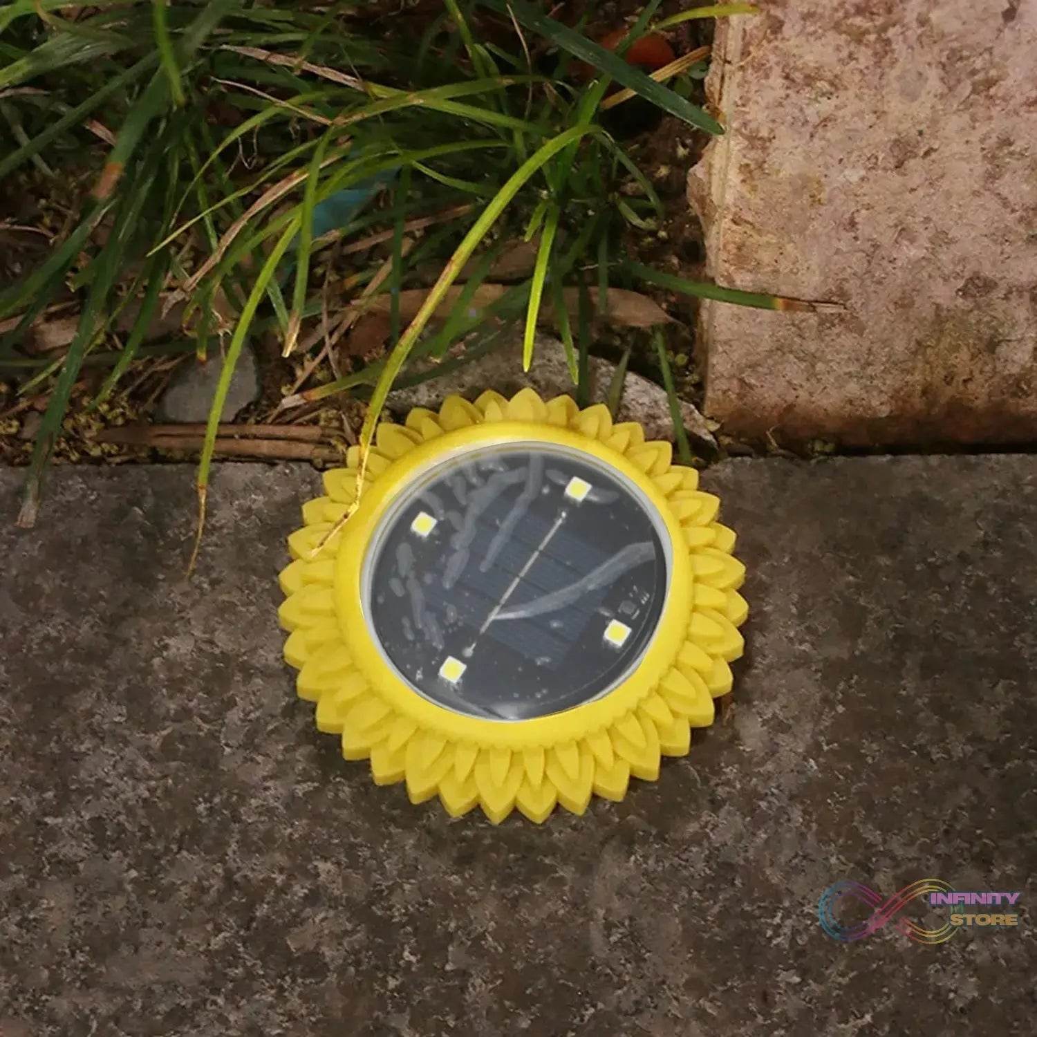 4 Pack Solar Ground Lights, LED Solar Powered Disk Lights Outdoor Waterproof Garden Landscape Lighting for Yard Deck Lawn Pathway Walkway Balcony Decoration - infinityexculsivestore.com