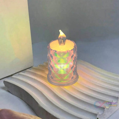4 Pc Flameless and Smokeless Decorative Melting Candles LED Tea Light - infinityexculsivestore.com