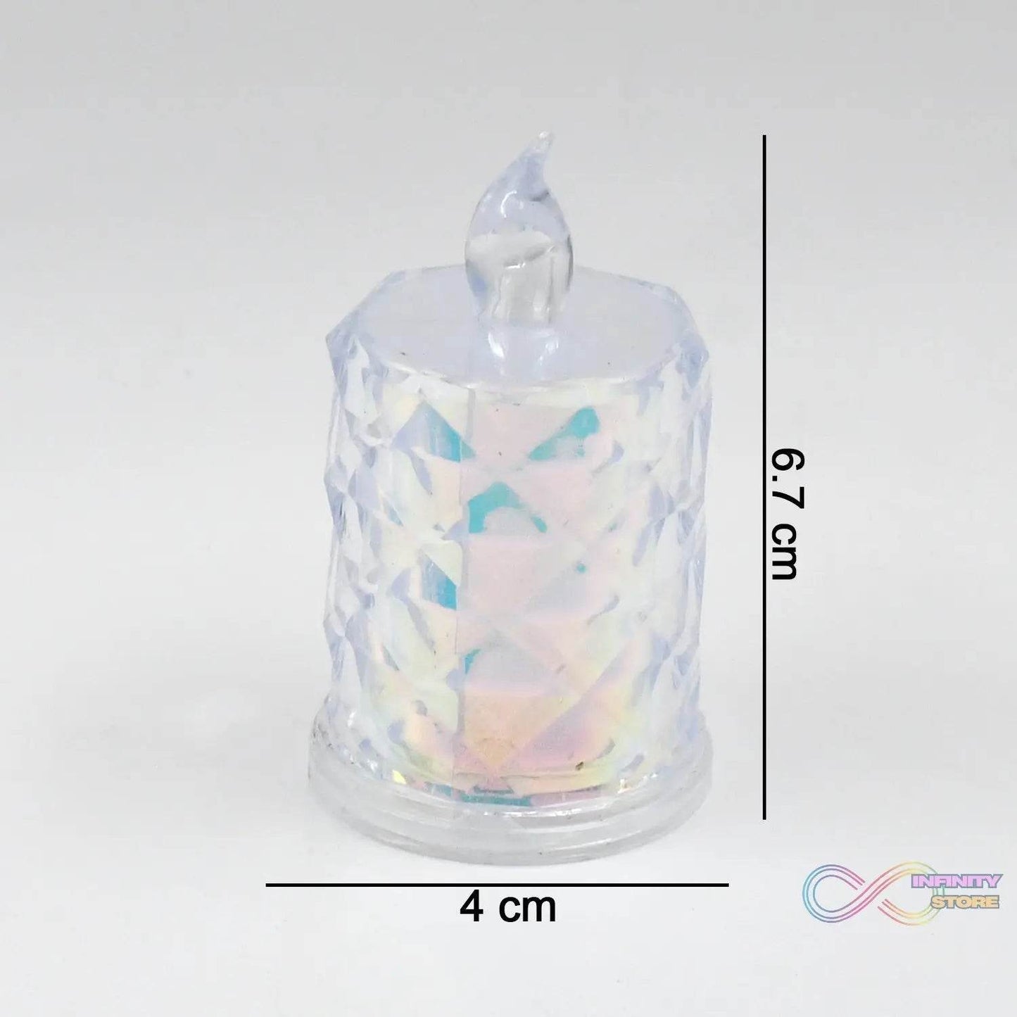 4 Pc Flameless and Smokeless Decorative Melting Candles LED Tea Light - infinityexculsivestore.com