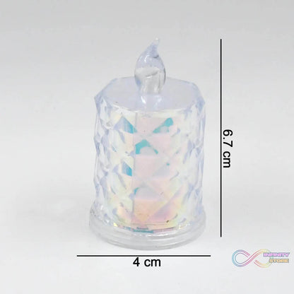 4 Pc Flameless and Smokeless Decorative Melting Candles LED Tea Light - infinityexculsivestore.com