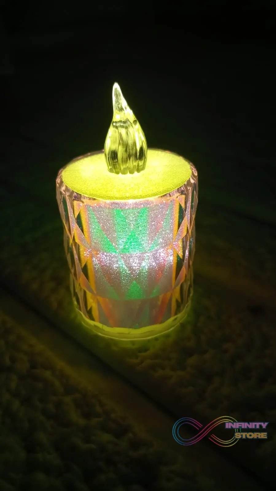 4 Pc Flameless and Smokeless Decorative Melting Candles LED Tea Light - infinityexculsivestore.com