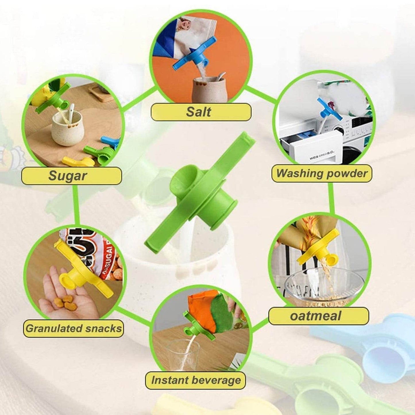 4 Pc Food Sealing Clip used in all kinds of places including household and official, especially for sealing packed food and stuff. - infinityexculsivestore.com