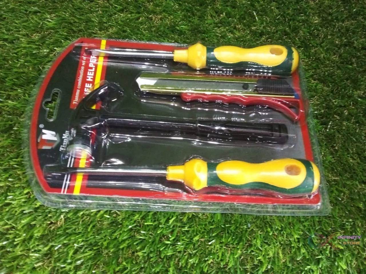 4 Pc Helper Tool Set used while doing plumbing and electrician repairment in all kinds of places like household and official departments etc. - infinityexculsivestore.com