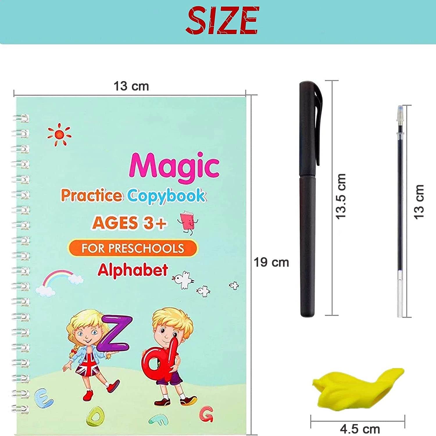 4 Pc Magic Copybook widely used by kids, children’s and even adults also to write down important things over it while emergencies etc. - infinityexculsivestore.com