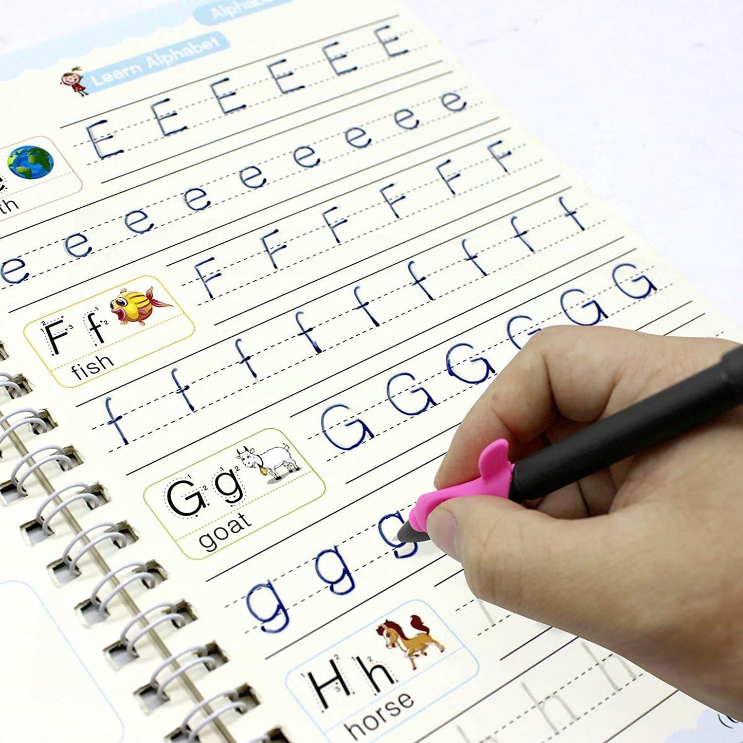 4 Pc Magic Copybook widely used by kids, children’s and even adults also to write down important things over it while emergencies etc. - infinityexculsivestore.com