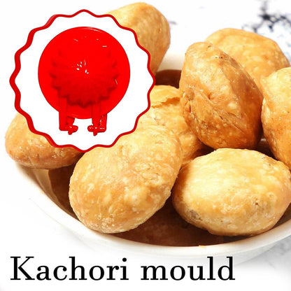 4 Pcs Plastic Red Kitchen Tool Mould Dough Press - infinityexculsivestore.com
