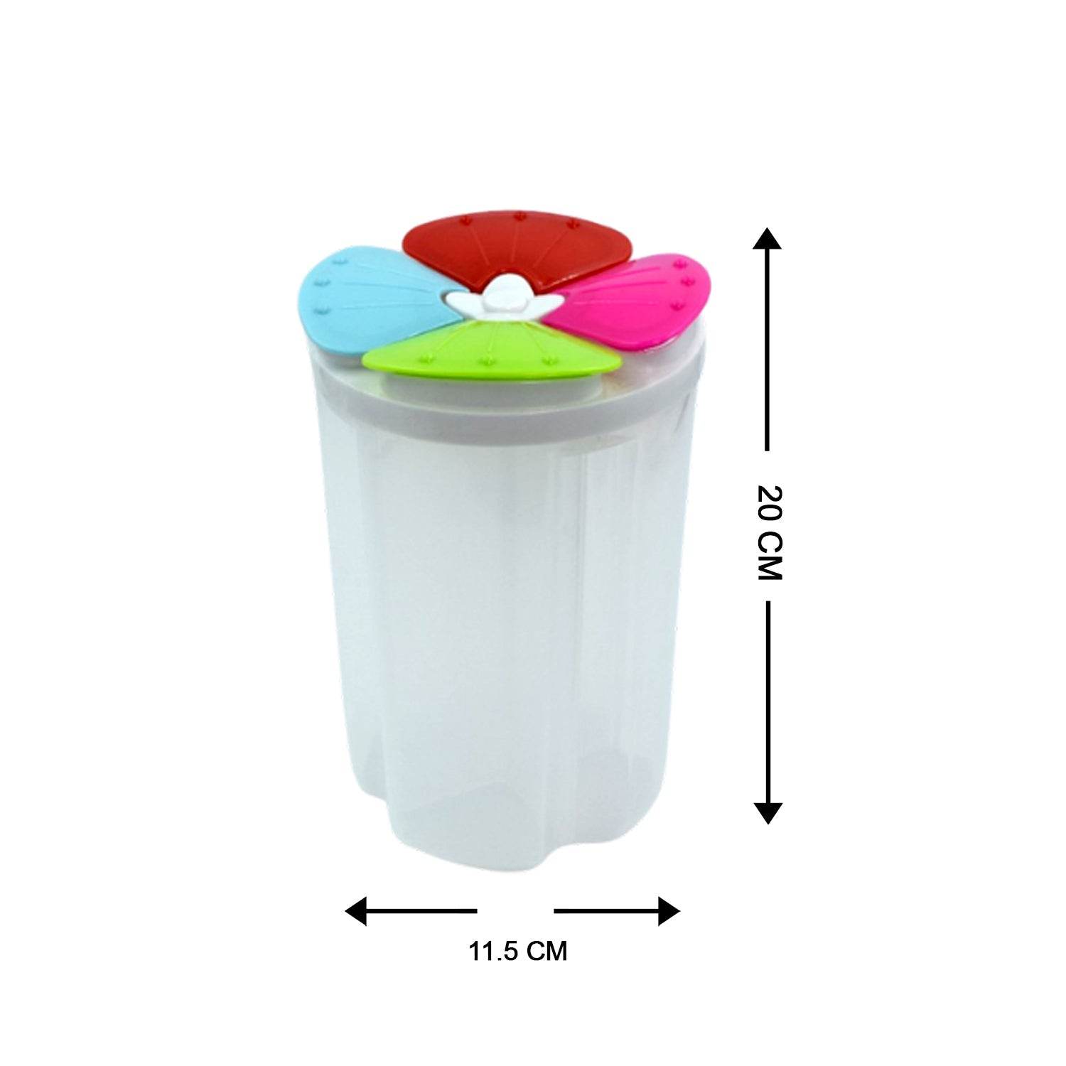 4 Section Storage containers airtight Transparent Food Plastic Storage Container - infinityexculsivestore.com
