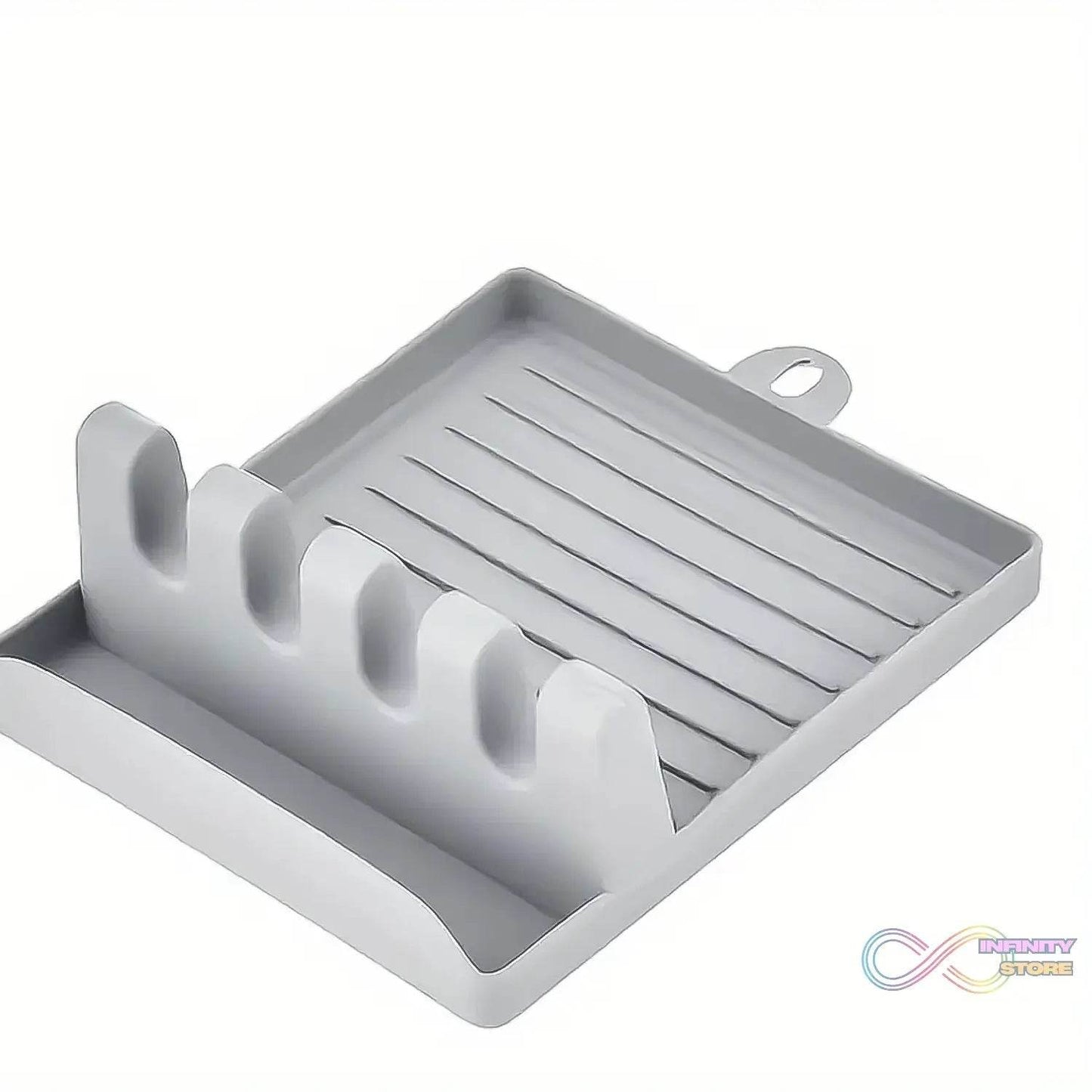 4-Slots Plastic Multifunctional Spoon Holders Fork Spatula Rack (1 Pc) - infinityexculsivestore.com