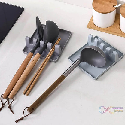 4-Slots Plastic Multifunctional Spoon Holders Fork Spatula Rack (1 Pc) - infinityexculsivestore.com