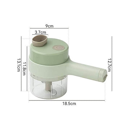 4 in 1 Electric Handheld Cooking Hammer Vegetable Cutter Set Electric Food Chopper Multifunction Vegetable Fruit Slicer - infinityexculsivestore.com