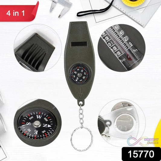 4 in 1 Multifunctional Emergency Survival Whistle (1 Pc) - infinityexculsivestore.com