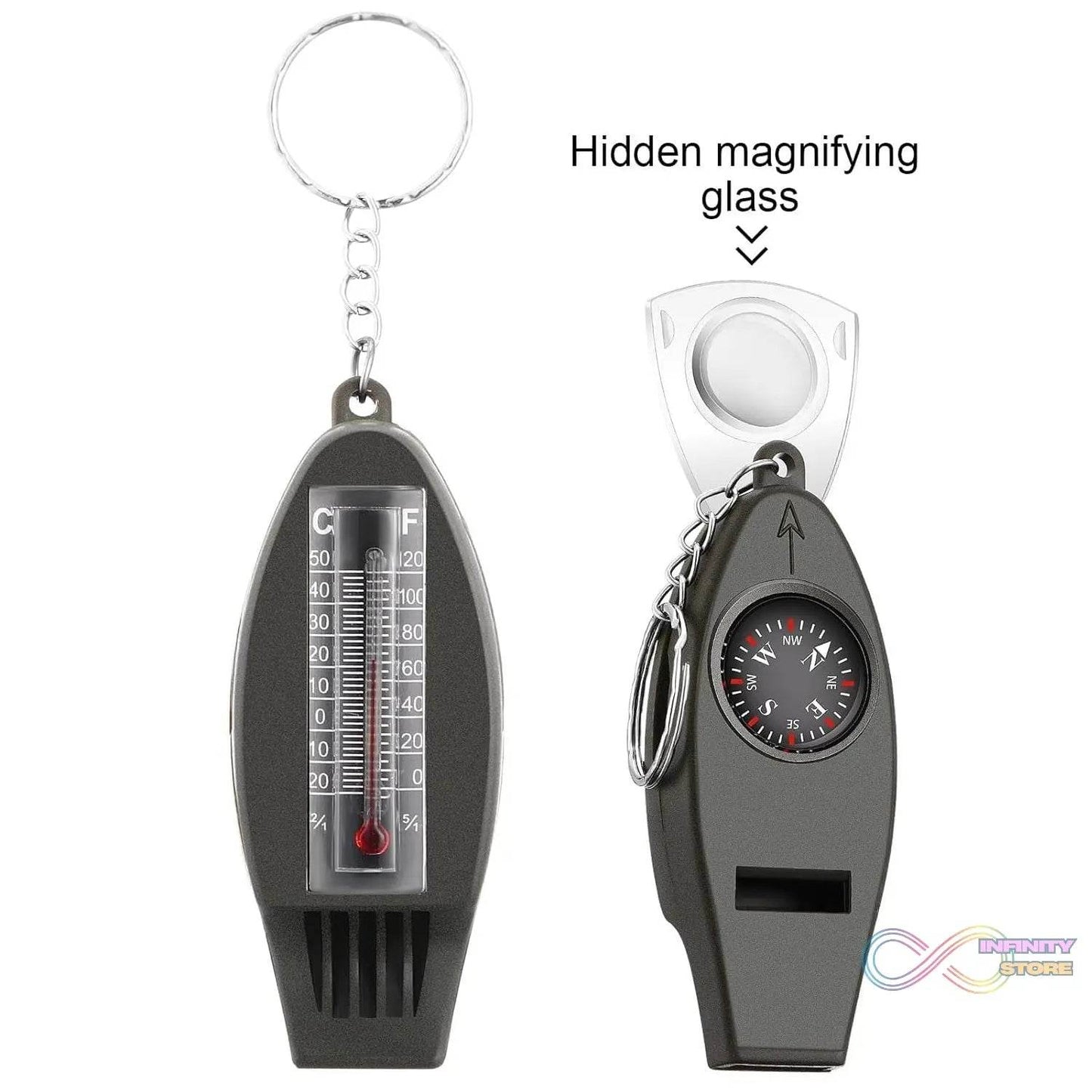 4 in 1 Multifunctional Emergency Survival Whistle (1 Pc) - infinityexculsivestore.com
