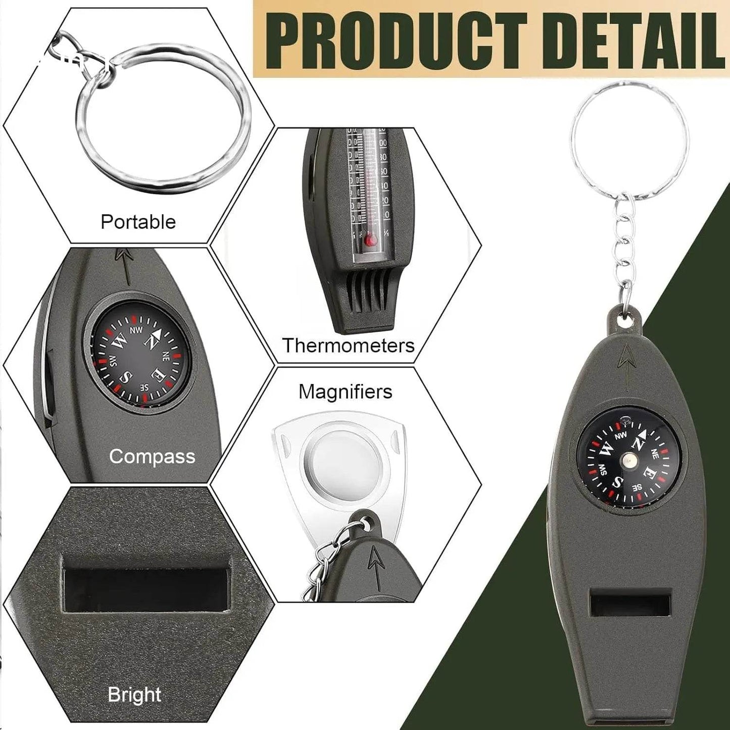 4 in 1 Multifunctional Emergency Survival Whistle (1 Pc) - infinityexculsivestore.com