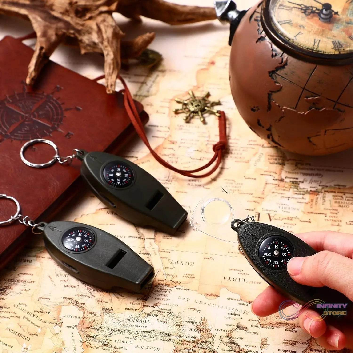 4 in 1 Multifunctional Emergency Survival Whistle (1 Pc) - infinityexculsivestore.com