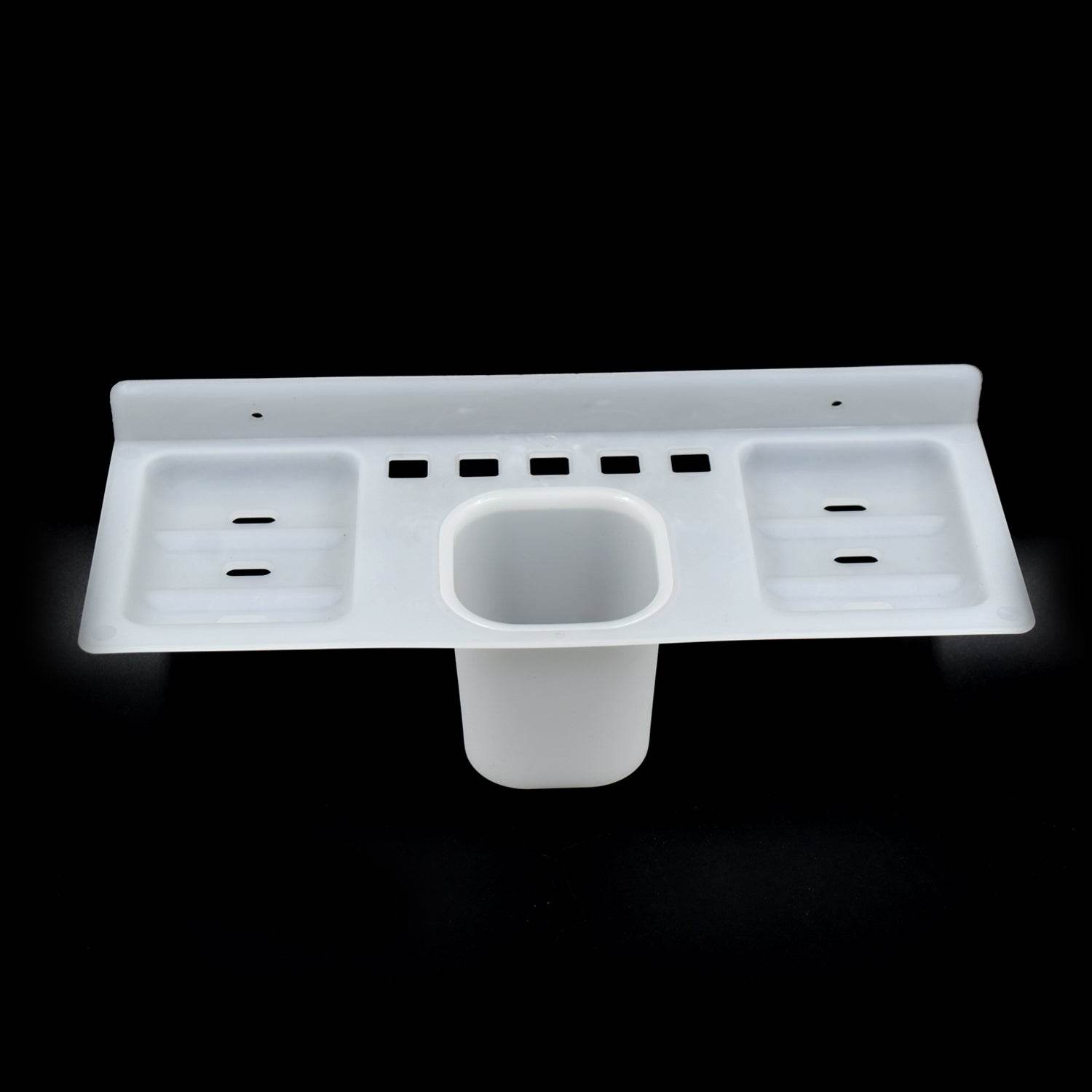 4 in 1 Plastic Soap Dish and plastic soap dish tray used in bathroom and kitchen purposes. - infinityexculsivestore.com