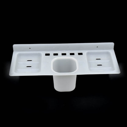 4 in 1 Plastic Soap Dish and plastic soap dish tray used in bathroom and kitchen purposes. - infinityexculsivestore.com