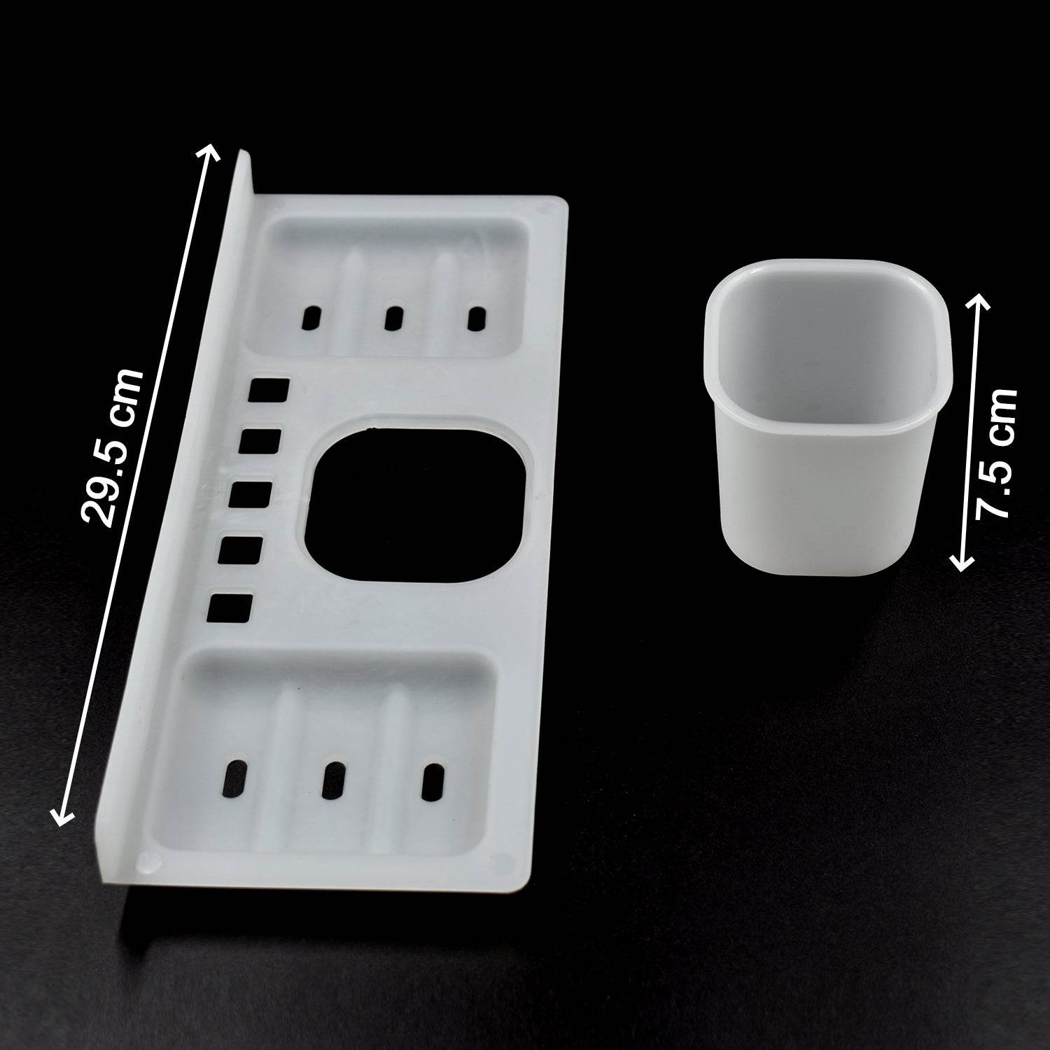 4 in 1 Plastic Soap Dish and plastic soap dish tray used in bathroom and kitchen purposes. - infinityexculsivestore.com
