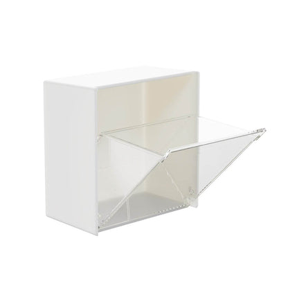 4037Adhesive Wall Mounted Flip Storage Box Holder Small Object Storage Case ( 1 pcs ) - infinityexculsivestore.com