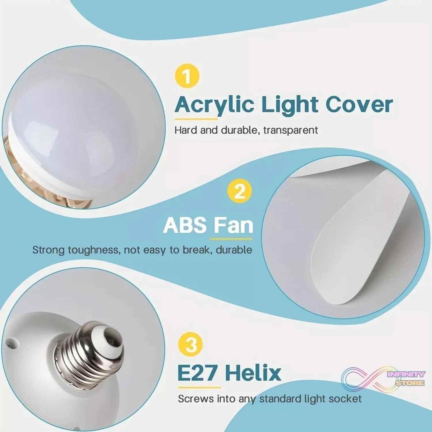 40W LED Ceiling Fan Remote Control - infinityexculsivestore.com