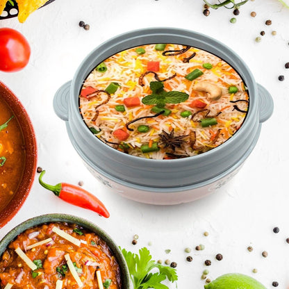 4500ml Insulated Casserole Box (Steel): Floral Print, Keeps Food Hot/Cold - infinityexculsivestore.com