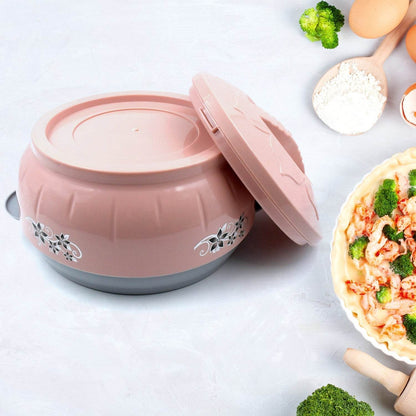 4500ml Insulated Casserole Box (Steel): Floral Print, Keeps Food Hot/Cold - infinityexculsivestore.com
