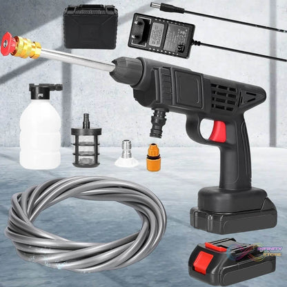 48V Car Washer Gun, Water Spray Gun, Car washing Kit (48V / With Small Box / Single Battery Operated)) - infinityexculsivestore.com