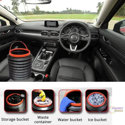 4L Foldable Car Trash Can Storage Organiser - infinityexculsivestore.com