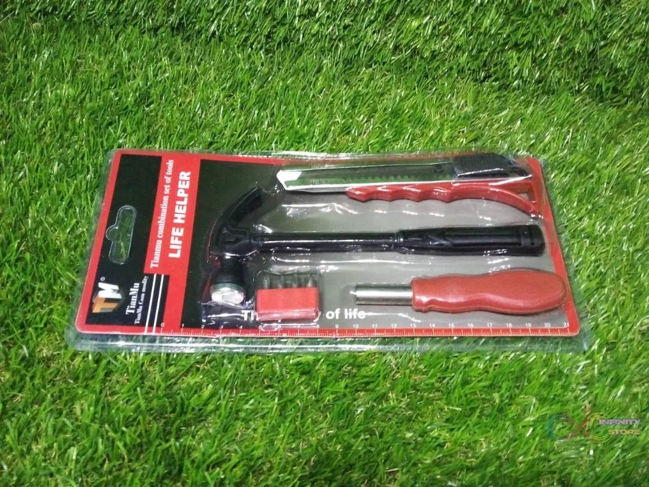 4PC HELPER TOOL SET USED WHILE DOING PLUMBING AND ELECTRICIAN REPAIRMENT IN ALL KINDS OF PLACES LIKE HOUSEHOLD AND OFFICIAL DEPARTMENTS ETC. - infinityexculsivestore.com