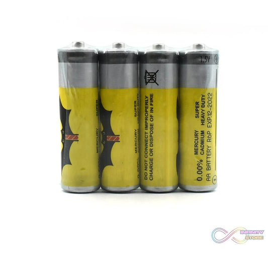 4Pc AA Battery and power cells used in technical devices such as T.V remote, torch etc for their functioning. - infinityexculsivestore.com