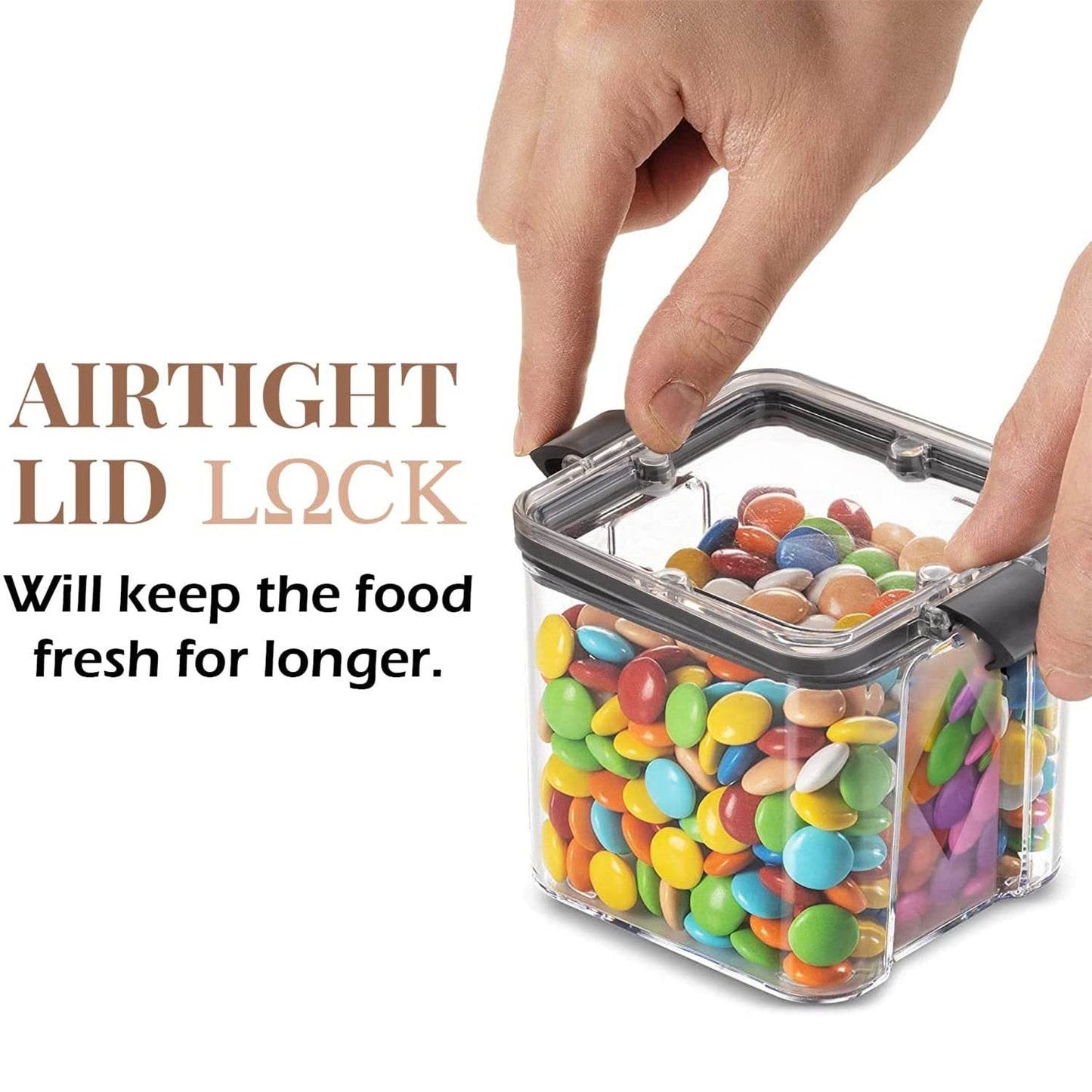 4Pc Square Container 700Ml Used For Storing Types Of Food Stuffs And Items. - infinityexculsivestore.com