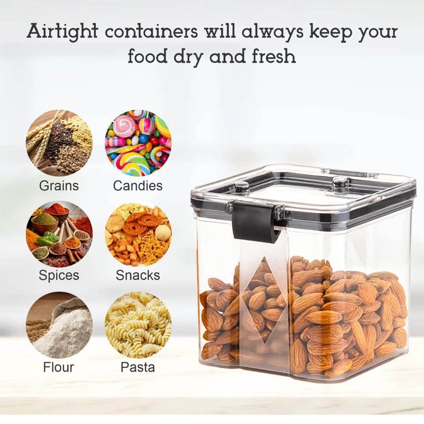 4Pc Square Container 700Ml Used For Storing Types Of Food Stuffs And Items. - infinityexculsivestore.com