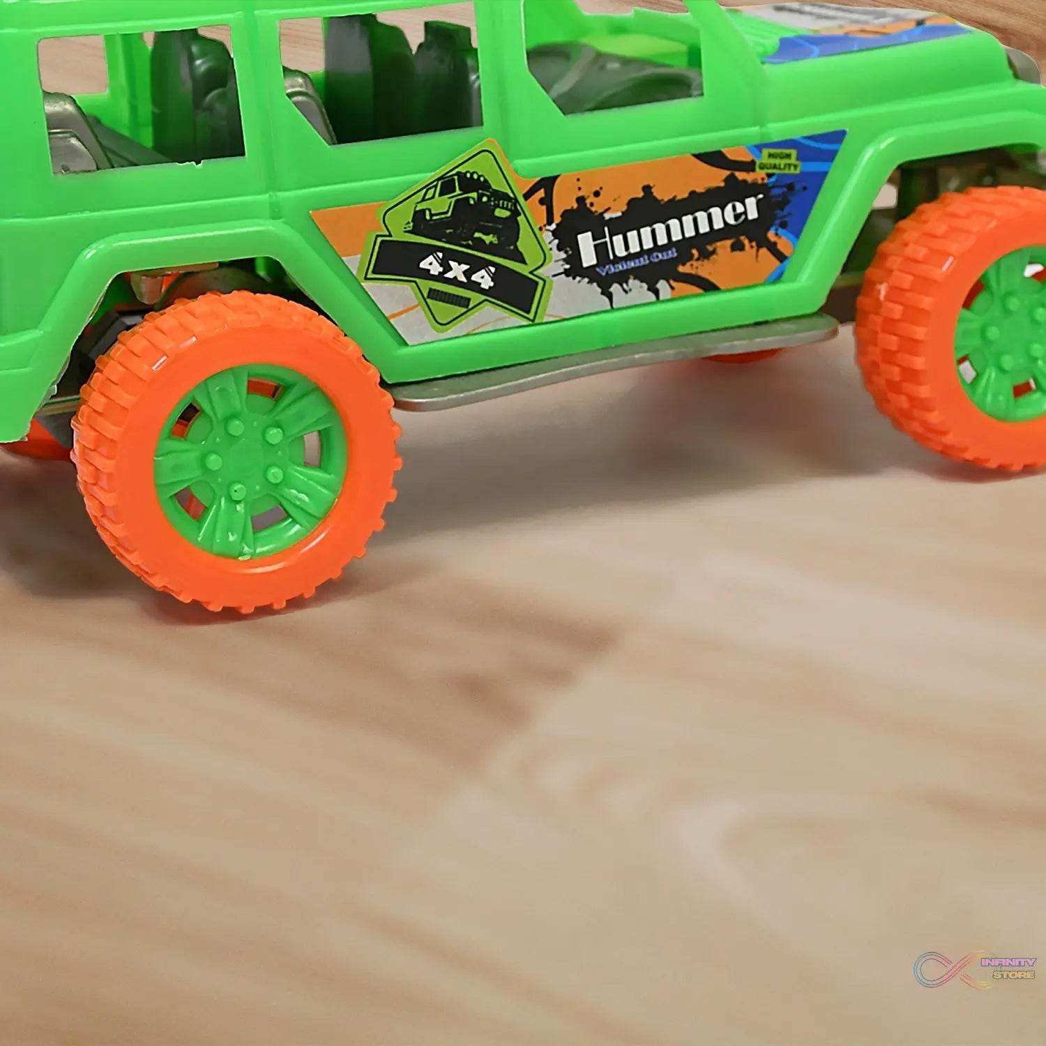 4X4 Jeep Car Toy For Kids Pull Back Jeep Car - infinityexculsivestore.com