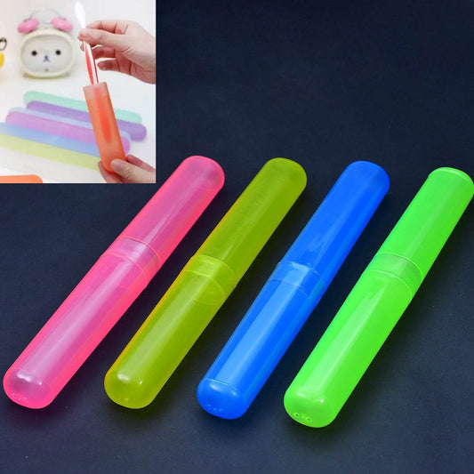 4pc Plastic Toothbrush Cover, Anti Bacterial Toothbrush Container - Tooth Brush Travel Covers, Case, Holder, Cases - infinityexculsivestore.com