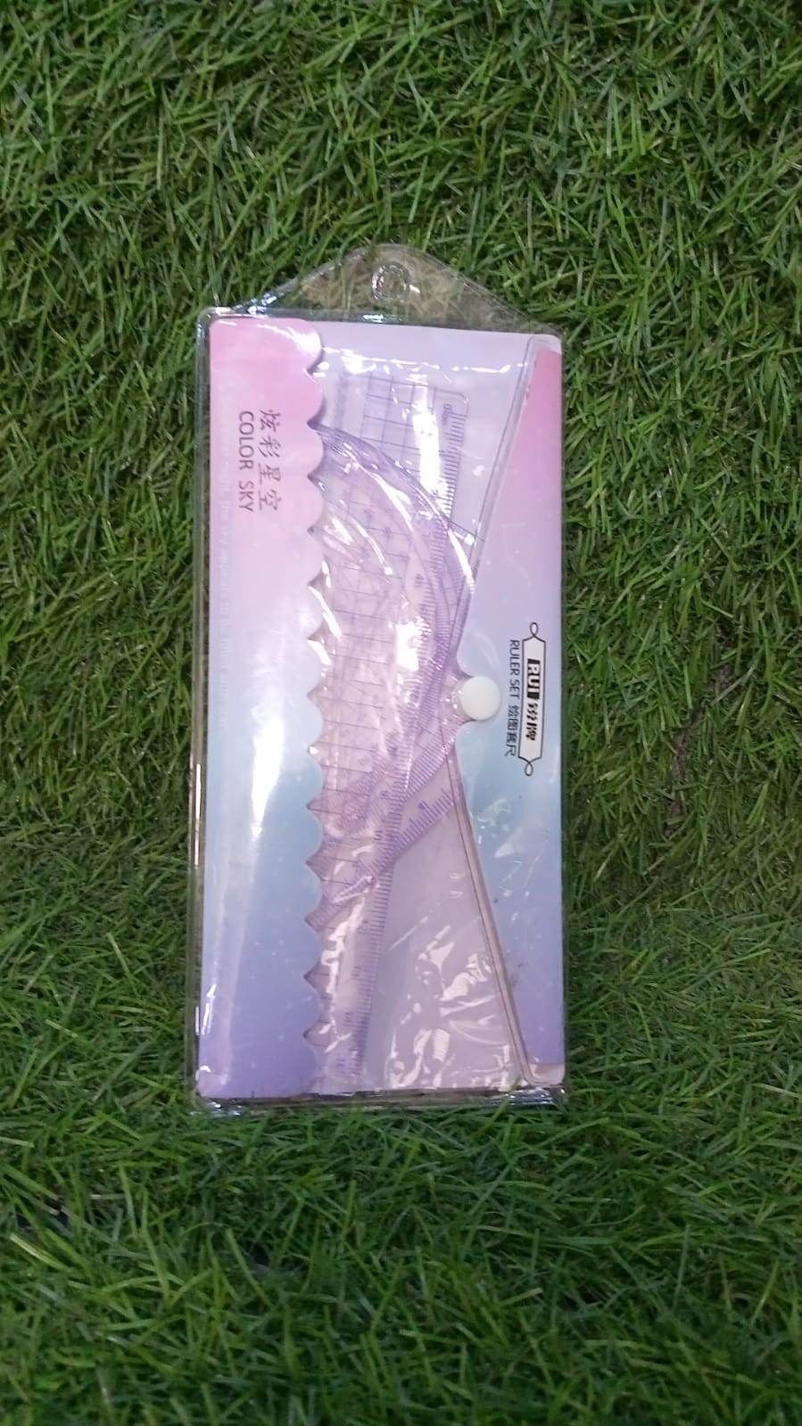 4pcs Ruler Suit Stationery Set for School Student Office ,Draft Rulers for School Office Supplies and Supplies-High School - infinityexculsivestore.com
