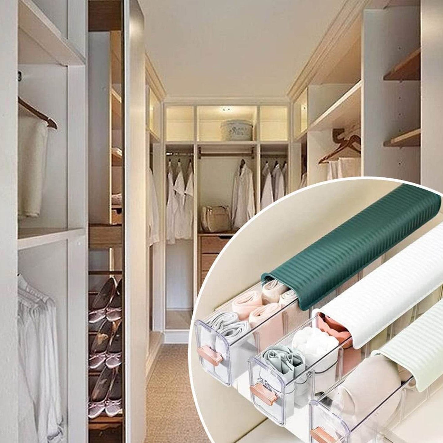 5-Cell Wall Mount Drawer Organizer for Socks & Lingerie - infinityexculsivestore.com