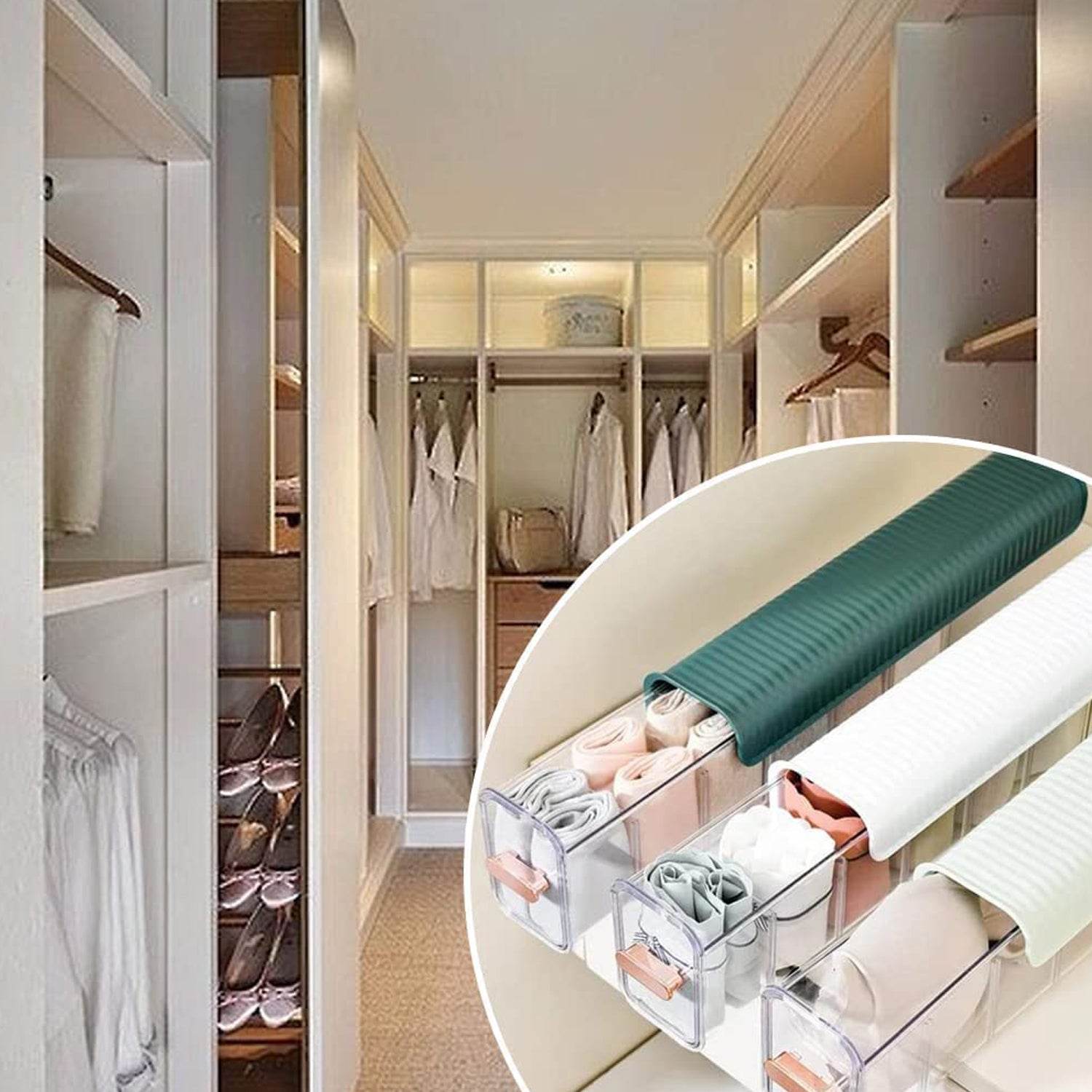 5-Cell Wall Mount Drawer Organizer for Socks & Lingerie - infinityexculsivestore.com