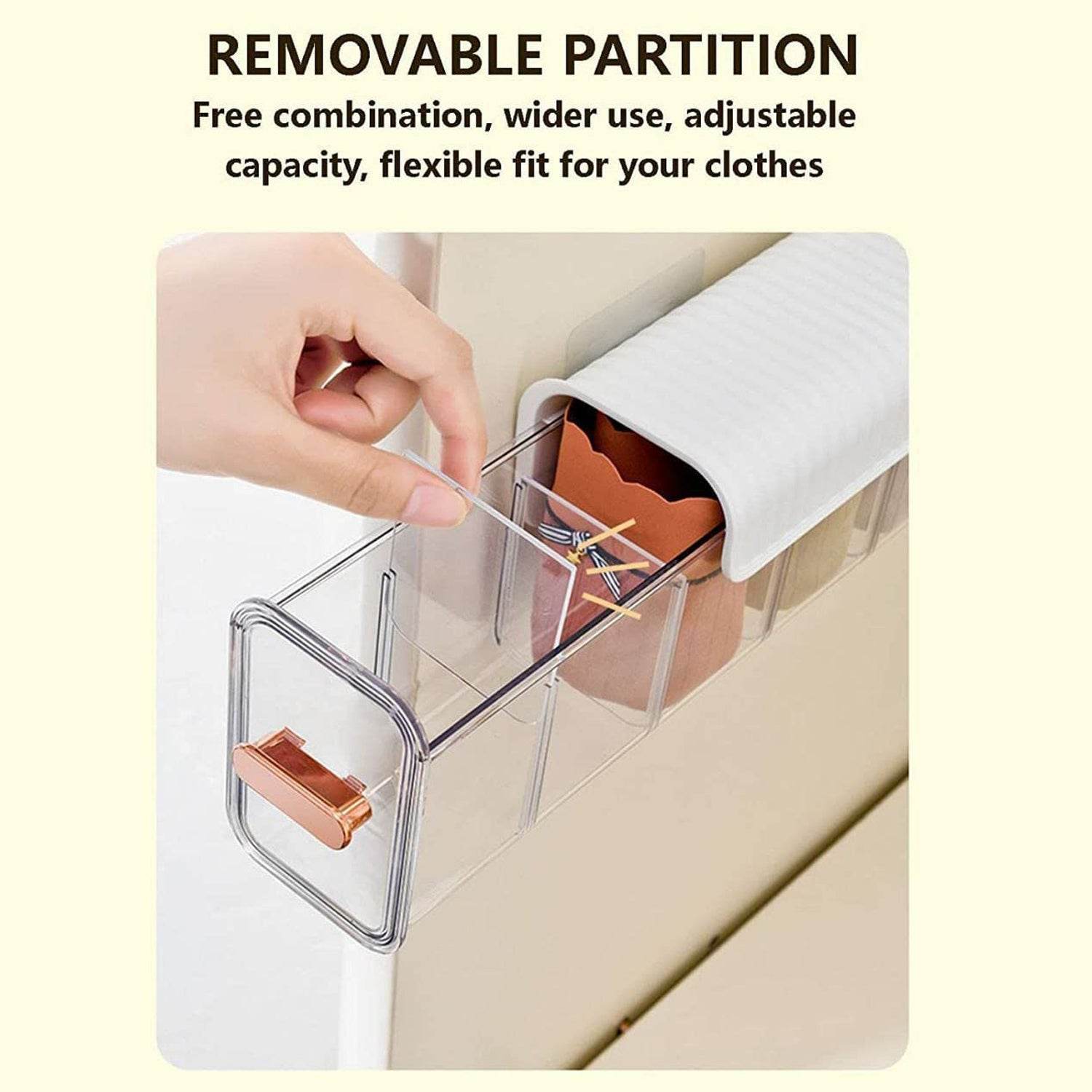 5-Cell Wall Mount Drawer Organizer for Socks & Lingerie - infinityexculsivestore.com