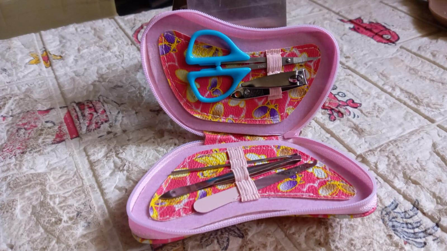 5 IN 1 Stainless Steel Professional Manicure Set, Nail Cutter For Women, Nail Scissors, Luxury Grooming Kit - infinityexculsivestore.com