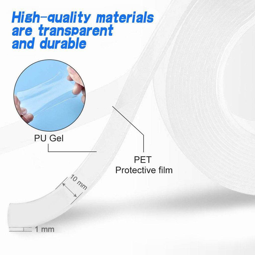5 Meter Double Sided Adhesive Silicon Grip Gel Tape - infinityexculsivestore.com