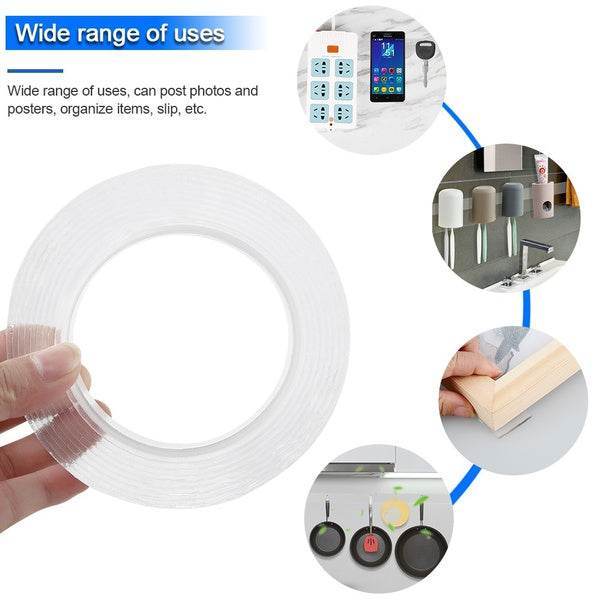 5 Meter Double Sided Adhesive Silicon Grip Gel Tape - infinityexculsivestore.com