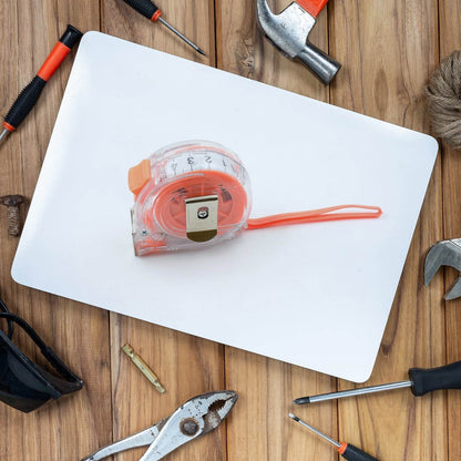5 Meter Measuring Tape with Press Release Locking System, Measuring Tape with Transparent Gripper for Engineering/Hight/Decoration Measurement - infinityexculsivestore.com