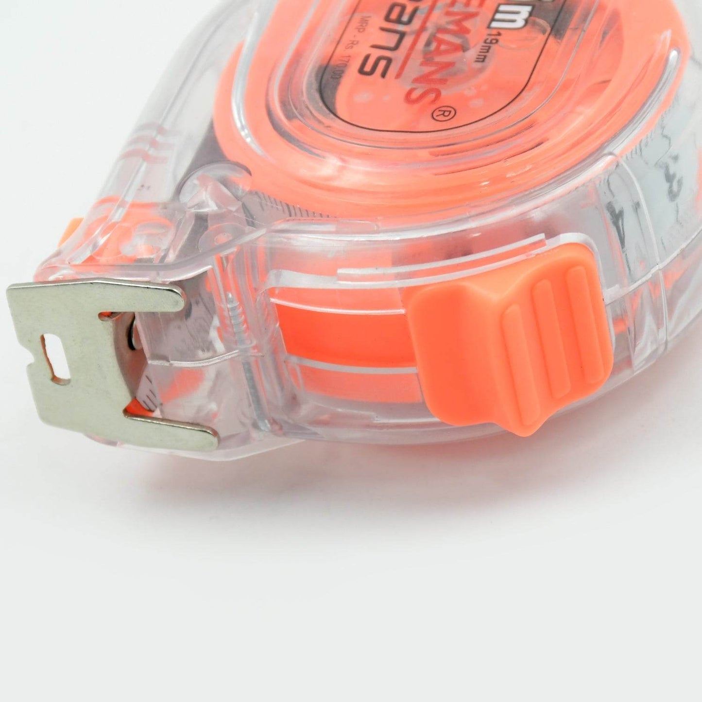 5 Meter Measuring Tape with Press Release Locking System, Measuring Tape with Transparent Gripper for Engineering/Hight/Decoration Measurement - infinityexculsivestore.com