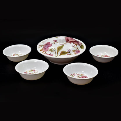 5 Pc Pudding Set used as a cutlery set for serving food purposes and sweet dishes and all in all kinds of household and official places etc. - infinityexculsivestore.com