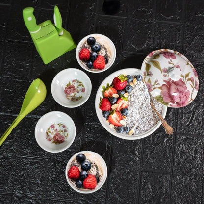 5 Pc Pudding Set used as a cutlery set for serving food purposes and sweet dishes and all in all kinds of household and official places etc. - infinityexculsivestore.com