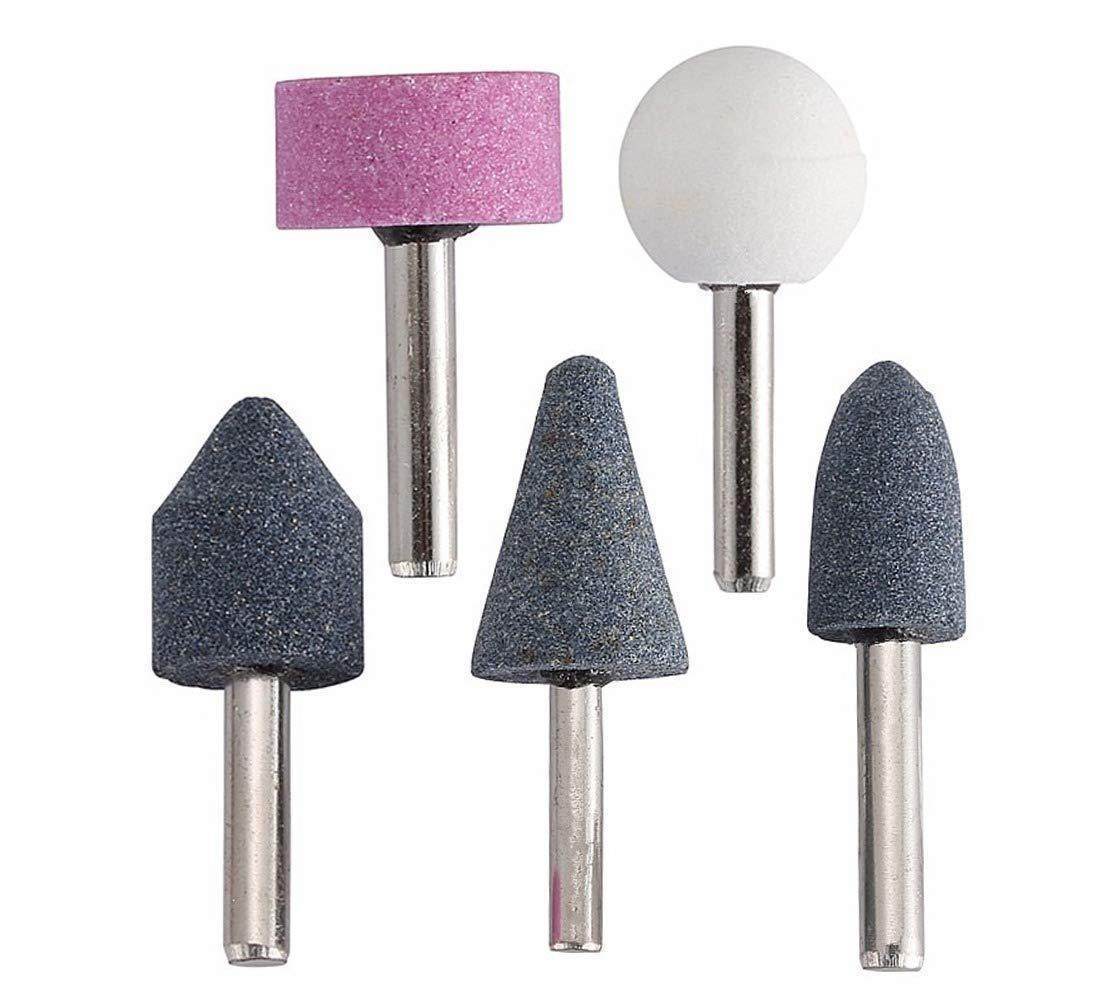 '-5 Pcs Shank Abrasive Mounted Stone (Multicolour) - infinityexculsivestore.com